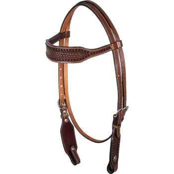 Věšák na sedlo a uzdečku Pool's Uzdečka westernová X-Stitch Pool's, chestnut