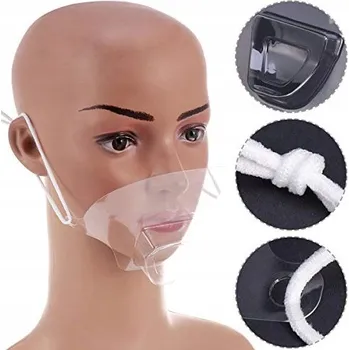 Pleťová maska PRŮHLEDNÁ SANITÁRNÍ MASKA NA ÚSTA 50 KUSŮ