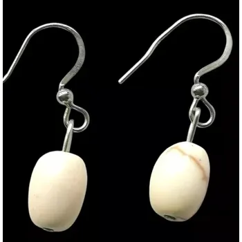 Náušnice Naušnice s magnezitem a chir. ocelí