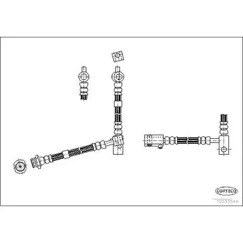 Brzdová hadice Brzdová hadice CORTECO 19033544