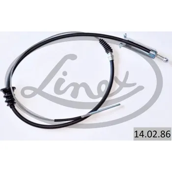 Lanko parkovací brzdy Tažné lanko, parkovací brzda LINEX 14.02.86