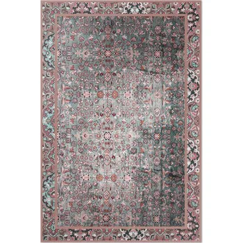 Koberec Módní vinylový Koberec do interiéru, retro design s květinovým vzorem a efektem opotřebení, 120x180 cm