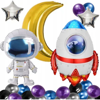 Balónek BALÓNKY k narozeninám KOSMOS RAKETA ASTRONAUT