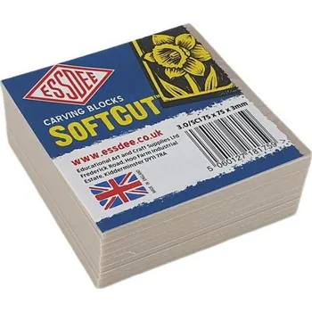 Essdee Carving Blocks Softcut lino na linoryt 7,5 x 7,5 cm 10 ks