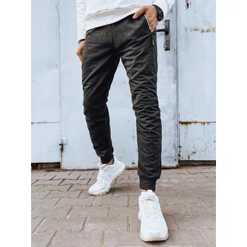 Tmavě šedé pánské tepláky s kapsami na zip UX4279 Velikost: 2XL/3XL