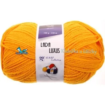 Příze Vlnap Lada Luxus šafránově žlutá 54460 - šarže 2020/1