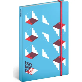 Blok Presco NOTIQUE Notes Isometric, nelinkovaný, 13 x 21 cm