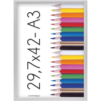 Rám na obraz Tradag Rámeček Polaris bílý 29,7x42 - A3
