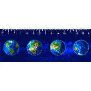 pravítka Pravítko 3D - Continents deep
