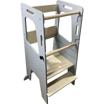 učicí věž 2Kids Toys 2D33828 šedá/přírodní