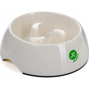 Miska pro psa Jedna plastová miska JK Animals béžová 0,15 l