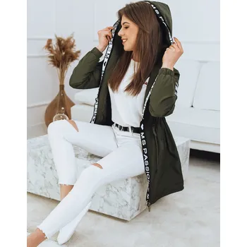 Khaki dlouhá parka MIKA TY2723 Velikost: 2XL