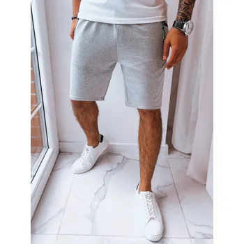 Pánské kraťasy Světle šedé pánské teplákové šortky SX2228 Velikost: 2XL