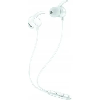 Sluchátka XO drátová sluchátka EP65 jack 3,5 mm do uší bílá