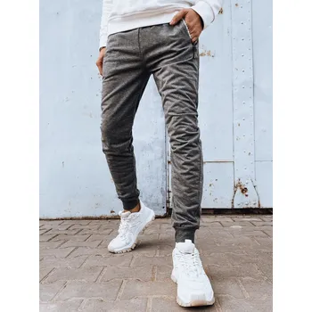 Šedé pánské tepláky s kapsami na zip UX4278 Velikost: M/L