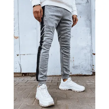 Šedé pánské tepláky s pruhem UX4196 Velikost: 2XL
