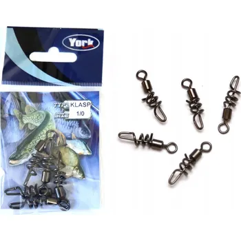 OBRATLÍK LUX S AGRAFOU SPIRÁLOVOU ČERNÝ KLASP3/0