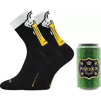 Pánské oblečení PIVoXX + PLECHOVKA pivní ponožky Voxx - vzor C (VoXX ponožky PiVoXX + plechovka - FOOD COLLECTION)