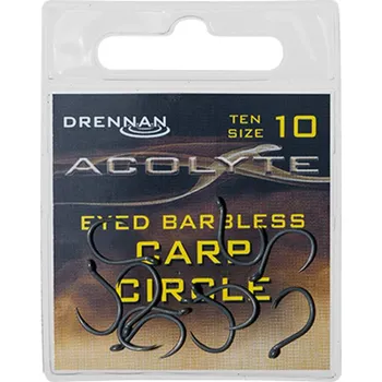 Rybářský háček Drennan háčky Acolyte Carp Circle Barbless vel.10