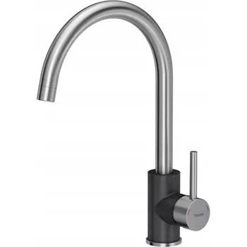 Vodovodní baterie Kuchyňská stojánková baterie Quadron INGRID černá, stříbrná