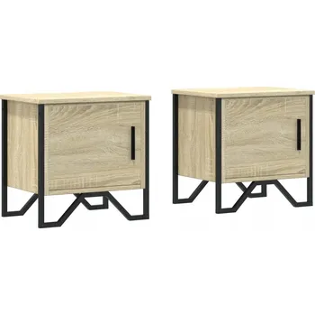 Noční stolek Elegantní noční stolky dub sonoma 40x30x40 cm