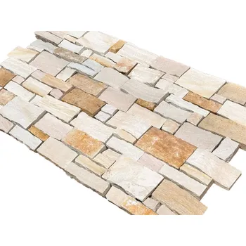 Obklad Piedra StoneWall béžový mix 15x55 cm 0,33 m2 Béžová