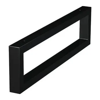 Koupelnový nábytek Příslušenství - nábytková noha Naturel 45x12x3 cm černá mat NOHA45HCM