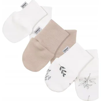 Rukavice 3-pack Rukavičky proti poškrábání, ťapky pro novorozence