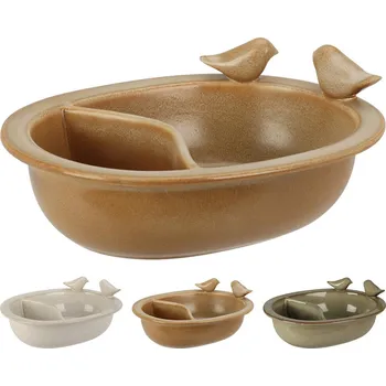 Krmítko pro ptáka Pítko,koupel pro ptáky 20,6x15,8x7,8cm porcelán - mix variant či barev