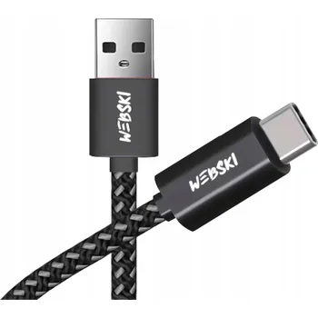 Datový kabel Kabel Webski USB - USB typ C 1 m černý