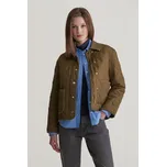 BUNDA GANT QUILTED JACKET WITH CORD DETAILS DARK CACTUS