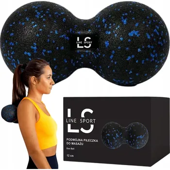 Masáž PIŁKA DO MASAŻU DUOBALL PODWÓJNA PIŁECZKA ROLLER TVRDÝ 12 CM LINE SPORT