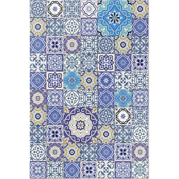 Koberec Koberec Domácí Rozměr: 60x90 cm Španělské květy dekorativní mozaika