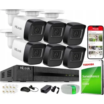 Bezpečnostní kamera Sada pro domácí monitoring, venkovní IP kamera 6x IPC-B141H-C 4MPx IR 20 m