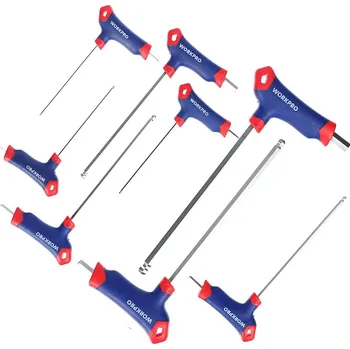 Klíč 8 dílná sada bondhusových klíčů s rukojetí WORKPRO - WP200542