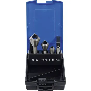 Vrták BGS 1966 Záhlubníky na odstraňování otřepů 2 ÷ 20 mm, sada 4 dílů