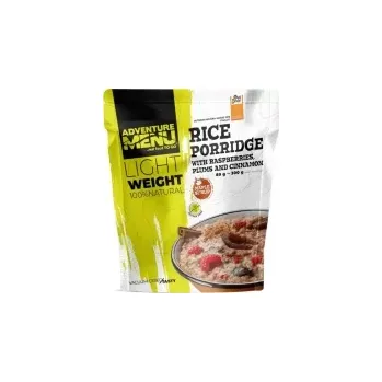 Rýžová kaše s malinami, švestkami a skořicí 89 g (300 g finálního jídla)