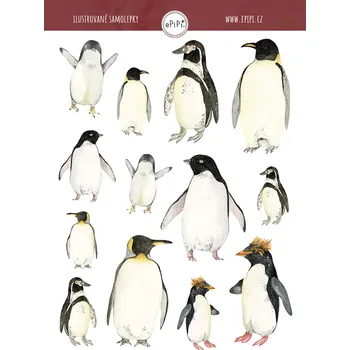 Samolepící dekorace ePipí Arch samolepek Tučňáci A6