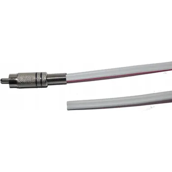 Audio kabel Reproduktorový kabel RCA /0, kabel 2x1,5mm bílý Cu, 5m