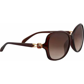 Sluneční brýle Dámské sluneční brýle se čtyřlístkem - tmavě hnědé, 9001996-1, TR2543