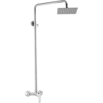 Vodovodní baterie JB Sanitary Sprchová sestava s baterií SLIM s horním vývodem, 20x20cm SA 61 000 00 1