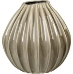 Keramická váza 30 cm Broste WIDE - šedohnědá