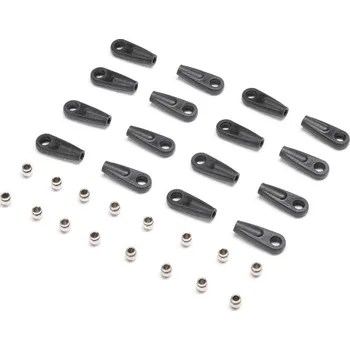 RC vybavení 1:18 Losi Mini LMT 4WD: Losi koncovky táhel, kulové čepy (16 ks)