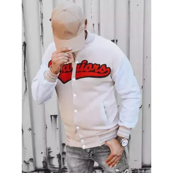 Pánské oblečení Béžová bomber mikina WARRIORS BX5432 Velikost: XL