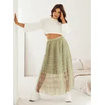 Světle zelená tylová midi sukně PASTELLA CY0423 Velikost: S