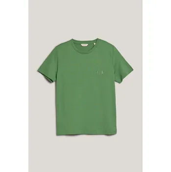 Dámské oblečení TRIČKO GANT REG TONAL SHIELD SS T-SHIRT DUSTY GREEN