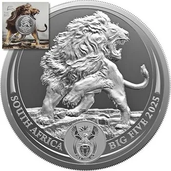 Stříbrná mince Big Five III - Lion (Lev) 1 Oz 2025 (2.)