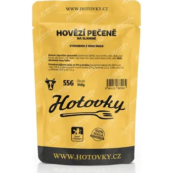 Hotové jídlo Hovězí pečeně na slanině