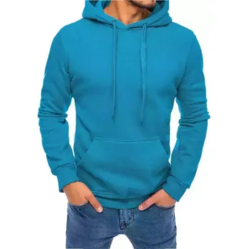 Pánská mikina Modrá pánská mikina s kapucí BX5108 Velikost: M