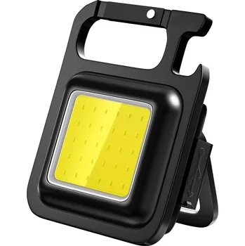 Svítilna MINI LED PRACOVNÍ SVÍTILNA PŘENOSNÁ S KLÍČENKOU USB VODĚODOLNÁ 1 KUS